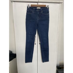 Madewell Jeans Women's 26 Blue 9" Skinny Mid Rise Stretch Denim Casual